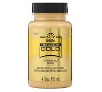 Plaid PE5541 Folk Art Treasure Gold Acrylic Craft Paint, Mayan Gold, 2oz