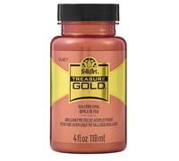 Plaid PE5543 Folk Art Treasure Gold Acrylic Craft Paint, Fire Opal, 5543, 2oz