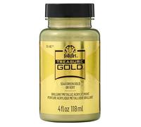 Plaid PE5544 Folk Art Treasure Gold Acrylic Craft Paint, Green Gold, 2oz
