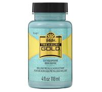 Plaid PE5547 Folk Art Treasure Gold Acrylic Craft Paint, Aquamarine, 5547