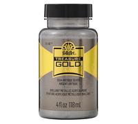 Plaid PE5554 Folk Art Treasure Gold Acrylic Craft Paint, Antique Silver, 2oz