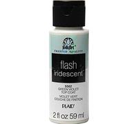 Plaid PE5562 Folk Art Flash Iridescent Flash Iridescent Finish, Green Violet 2 oz.