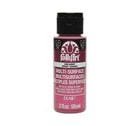 Plaid PE6308CA Folk Art Multi-Surface Metallic Acrylic Paint, Garnet, 2 oz.