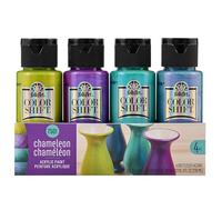 Plaid PE7508 Folk Art Basic Multi-Surface Satin Acrylic Paint Set, 10 Pieces