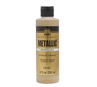 Plaid PE872E Folk Art Metallic Acrylic Paint, Antique Gold, 8 oz.
