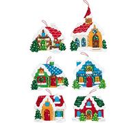 Bucilla 89218E Christmas Village Felt Applique Kit