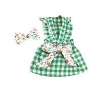 Plaid Pet Dress, Summer Graceful Lovely Style, Sweet Cute Outfit, Perfect for Weekend Relaxation Pet Apparel