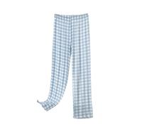 Plaid Pyjama Bottoms Women, Lounge Pants Women Plus Size - Gingham Pyjamas Pants Elasticated Waist Drawstring Pj Trousers Baggy Soft Pjs Bottoms Comfy Checked Loungewear Sleepwear with Pockets