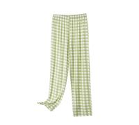 Plaid Pyjama Bottoms Women, Lounge Pants Women Plus Size - Gingham Pyjamas Pants Elasticated Waist Drawstring Pj Trousers Baggy Soft Pjs Bottoms Comfy Checked Loungewear Sleepwear with Pockets