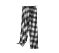 Plaid Pyjama Bottoms Women, Lounge Pants Women Plus Size - Gingham Pyjamas Pants Elasticated Waist Drawstring Pj Trousers Baggy Soft Pjs Bottoms Comfy Checked Loungewear Sleepwear with Pockets