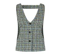 Plaid Sleeveless Vest, female, Stine Goya, Waistcoats, Multicolor, XS, Jackets XS