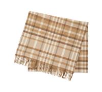 Plaid Wool Scarf - female - Gant - Winter Scarves - Beige - ONE SIZE - Accessories ONE SIZE