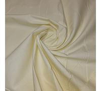 Plain 100% Cotton Egyptian Cambric Poplin Craft Soft Dress Material Fabric 44" (1 METER) ((NEW) CREAM)