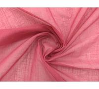 Plain 100% Cotton Voile Fabric Rubia Turban Craft Lining Fabric 41''Wide Material Sold by Metre (Coral)