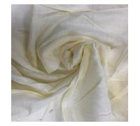 Plain 100% Cotton Voile Fabric Rubia Turban Craft Lining Fabric 41''Wide Material Sold by Metre (Cream)