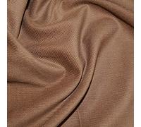 Plain 21 Wale Cotton Corduroy Fabric Soft Needlecord 140cm Wide (PER METRE) (Brown)