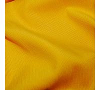 Plain 21 Wale Cotton Corduroy Fabric Soft Needlecord 140cm Wide (PER METRE) (Yellow)