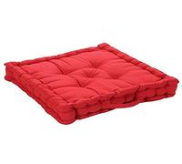 Plain Adult Chunky Garden Dining Chair Armchair Booster Cushion Thick Seat Pad, Red - Mountain Moose Co.