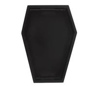 Plain Black Coffin Trinket Tray