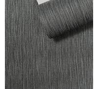 Plain Black Glitter Wallpaper Textured Vinyl Thick Free Match Bedroom Lounge