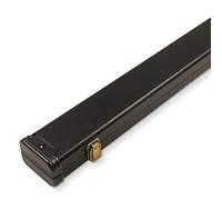 PLAIN BLACK Hard 3/4 Cue Case Holds 3/4 Jointed 3pc Snooker Pool Cue