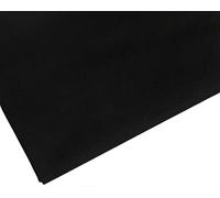Plain Black Polycotton Fabric - 45 inch / 112 cm Wide (Black, 1 METRE)