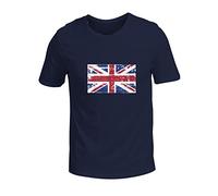 Plain Black t Shirt Men's and Women's Same British Loose Large Size Short Sleeved T Shirt red Shirt (Navy, XXXXL)