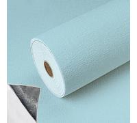 Plain Blue Wallpaper 3mmThicken Self-Adhesive Thermal Insulation Wall Sticker Room Cold-Proof Wall Panels Peel and Stick Textured Waterproof Pe Foam Wallpaper For Kitchen Living Room Bedroom Ceilings