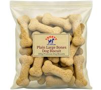 Plain Bones Large Dog Biscuits 500g | Dog Treats & Training Treats | Large Dog Treats for Small, Medium & Large Dogs | By Trusty Pet Supplies