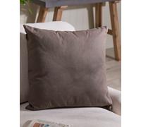 Plain Brown Cotton Indoor Outdoor Garden Furniture Chair Sofa Bench Cushion (L)50cm x (W)50cm Dibor Brown 50cm x 50cm