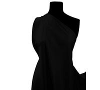 Plain Budget Satin Silky Fabric Lightweight Dress Material - Dress Fabric, Bridal Use, Costumes, Crafting, Draping, Decoration & Swagging l 60" - 150cm Wide | Sold by The Metre (Black, 1 Metre)