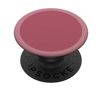 Plain Burgundy Pink One Color Colored Hue With Border Design PopSockets Swappable PopGrip