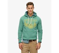 Plain casual hoodie Superdry Lo-Fi Outdoor Vert S