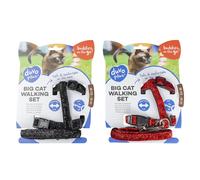 Plain cat leash and harness Duvoplus