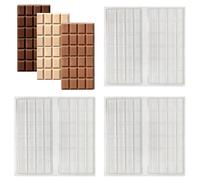 Plain Chocolate Bar Moulds - 100g - Sets of 1, 3, 6, 200 or 600 (6 Moulds)