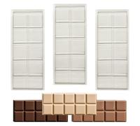 Plain Chocolate Bar Moulds - 36g, 50g, 55g, 100g, 125g and 300g - Small to Large snap bar (125g - 3 x Moulds)