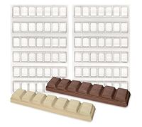 Plain Chocolate Bar Moulds - 55g - Sheets of 6, 12 & 24 (12 Moulds)