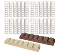 Plain Chocolate Bar Moulds - 55g - Sheets of 6, 12 & 24 (24 Moulds)