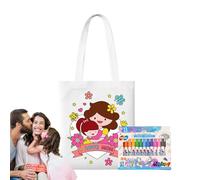 Plain Cloth Bag - Candy Coloring Bags | Mother's Day Art Activity with Paint Markers Educational Game for Boys and Girls 3 Years Old in Forward Classroom, Style 6, Consulte la descripción