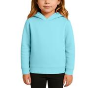Plain Color Basic Hoodie Jumper for Kids Long Sleeve Simple Cotton Pullover Hoodie Girls Back to School Hooded Sweatshirt Durable Fashion School Wear (BU1, 9-10 Years)
