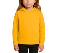 Plain Color Boys Hoodies Boys Girls Cotton School Season Hoodies Jacket Kids Warm Hoody Hooded Long Sleeve Pullover Sweatshirt Outerwear Kids Jumper Top for Sports Preppy Clothes (Yellow, 5-6 Years)