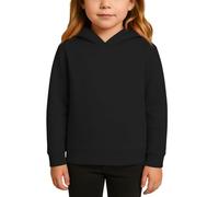 Plain Color Boys Hoodies Boys Girls Cotton School Season Hoodies Jacket Kids Warm Hoody Hooded Long Sleeve Pullover Sweatshirt Outerwear Kids Jumper Top for Sports Preppy Clothes (Black, 11-12 Years)