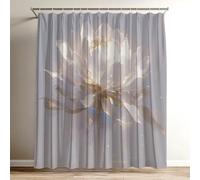 Plain Color Shower Curtain Extra Long Shower Curtain 120 x 150 cm / 47 x 59 inch, Soft Polyster Fabric, Quick Dry, 3D HD Printed Includes 12 Plastic Hooks, Durable Bathroom Curtains Tub Flower Wy-108