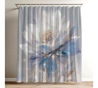 Plain Color Shower Curtain Waterproof Garden Shower Curtain with Hooks, 3D HD Polyester Waterproof Decoration with 12 Hooks Durable and Washable, Flower Large Bathroom Curtains 150cm x 180cm Wy-145