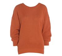 PLAIN COLOUR BAGGY JUMPER, Rust, UK 8-10