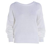 PLAIN COLOUR BAGGY JUMPER, White, UK 12-14