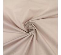Plain Coloured Budget Polycotton Fabric Dress Craft Costume Lining Poly Cotton (1 Metre, Light Mink 7515)
