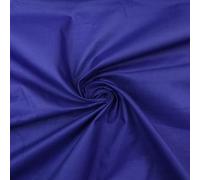 Plain Coloured Budget Polycotton Fabric Dress Craft Costume Lining Poly Cotton (1 Metre, Royal Blue 7519)