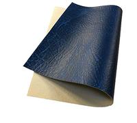 Plain Coloured Full Grain Look PU Faux Leather Leatherette A4 Sheets Bows Crafts (Royal - Real Texture) (A4 (210 x 297mm)