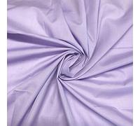 Plain Coloured Polycotton Fabric by The Metre 114cm Wide 46 Colours with Discounts - Colour 44 - Lilac - ONE METRE